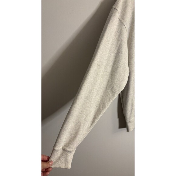 CHAMPION Powerblend Crewneck Sweatshirt Men Large Heather Gray Classic Logo - Picture 5 of 11